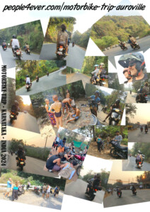 Motorbike trips Auroville - colage